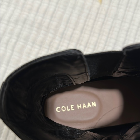 Cole Haan Black Ankle Booties with Chunky Sole - Picture 2 of 6